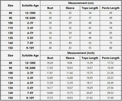 Kids Boys Girls Pure Cotton Warm Pajamas Cute Cartoon Long Sleeve T-Shirt + Pants Toddler Baby Autumn Underwear Clothing Sets