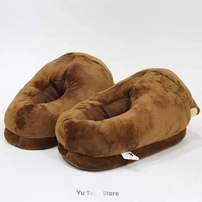 Chinelo de Algodão Fofo do Harry Potter, Quente e Grosso, para o Inverno, Unissex, para Ambientes Internos, Respirável, Presente Surpresa