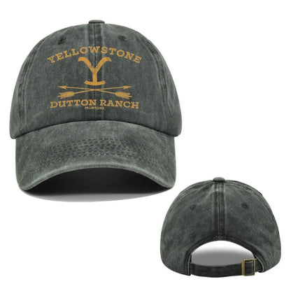 YELLOWSTONE Dutton Ranch Boné de Beisebol Ajustável Chapéu de Sol Primavera Outono Boné de Beisebol Esportivo Hip Hop Bonés Ajustados Chapéus para Homens e Mulheres