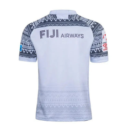 Summer Explosive Fiji Rugby Jersey Home Jersey 3D Printing Men's Outdoor Sports Breathable Quick-drying T-shirt Casual Fitness