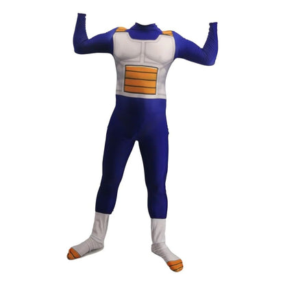 Men's Vegeta TRUNKS Kids Adult Cosplay Costume Super Saiyan Boys Youth GOKU Torankusu Halloween Jumpsuit Bodysuit Party Dress Up