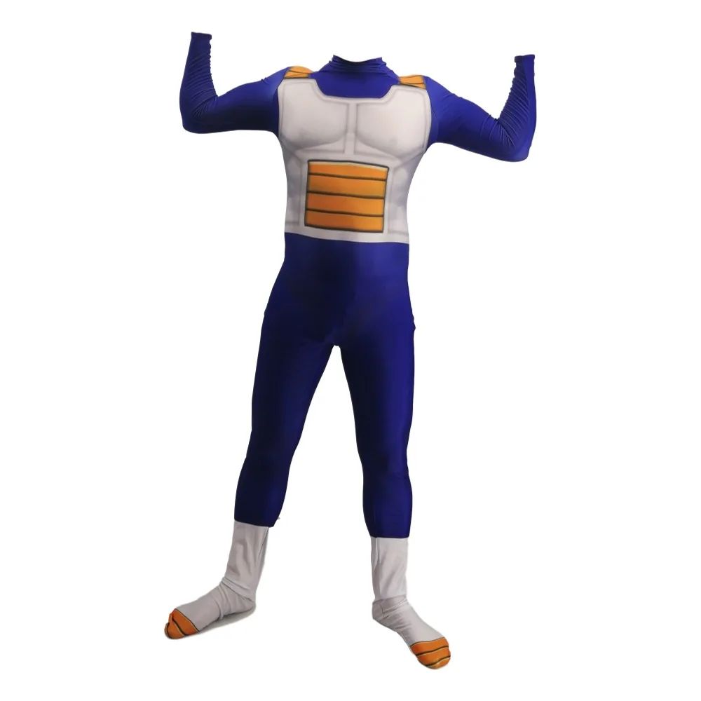 Men's Vegeta TRUNKS Kids Adult Cosplay Costume Super Saiyan Boys Youth GOKU Torankusu Halloween Jumpsuit Bodysuit Party Dress Up