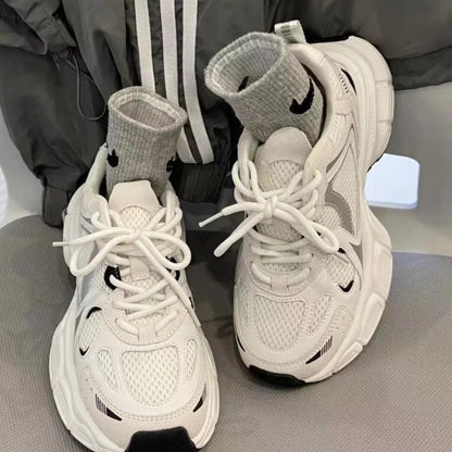 2025 Mesh Breathable Shoes for Women Sports Running Casual Ladies Fitness Vulcanize Shoes Baskets Women's Luxary Sneakers