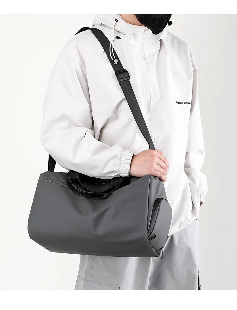 Zipper Large Capacity Oxford Travel Bags Solid Fitness Bags Thickened Fabric High Capacity Waterproof Luggage Sports Bags