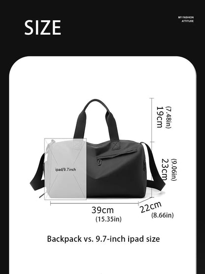 Zipper Large Capacity Oxford Travel Bags Solid Fitness Bags Thickened Fabric High Capacity Waterproof Luggage Sports Bags