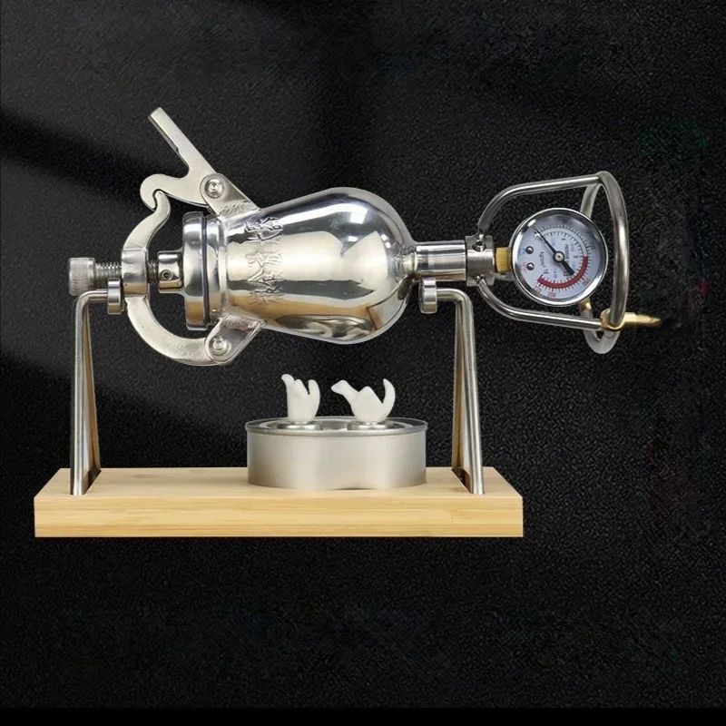 300ML 360ML 500ML Hand Popcorn Machine Open Firing Popcorn Puffing Machine Stainless Steel Mini Popper Manual Popcorn Maker