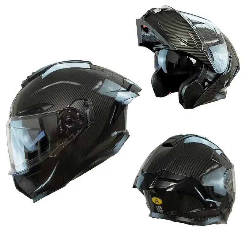 Capacete Articulado de Moto com Bluetooth Lente Dupla Off-road Capacete de Corrida Cascos para Moto Capacete de Moto Aprovado pelo DOT Para BMW