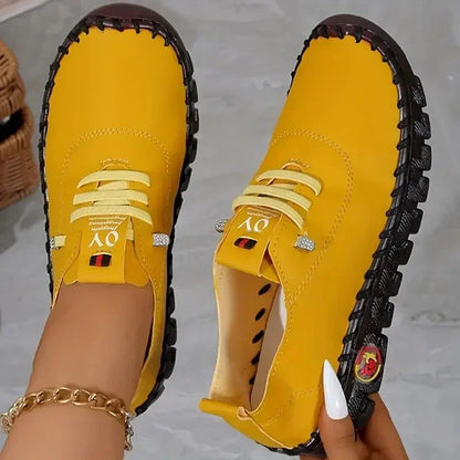 Women Sneakers 2025 New Designer Shoes Loafers Soft-soled Roman Breathable Outdoor Women Retro Big Size Single Shoes for Women