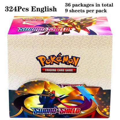 324 pçs/caixa Pokémon TCG: Sol e Lua, Escuridão Incendiada, 36 Pacotes, Caixa de Booster, Jogo de Cartas Pokémon, Brinquedos Colecionáveis, Jogo de Tabuleiro Prismático