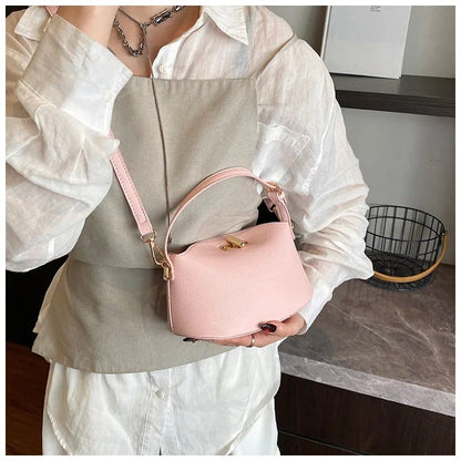 Niche Brand Women's Fashion Handbag Soft Versatile Shoulder Messenger Bag 2025 Super Hot Yellow Portable Bucket Bag Women's Bag