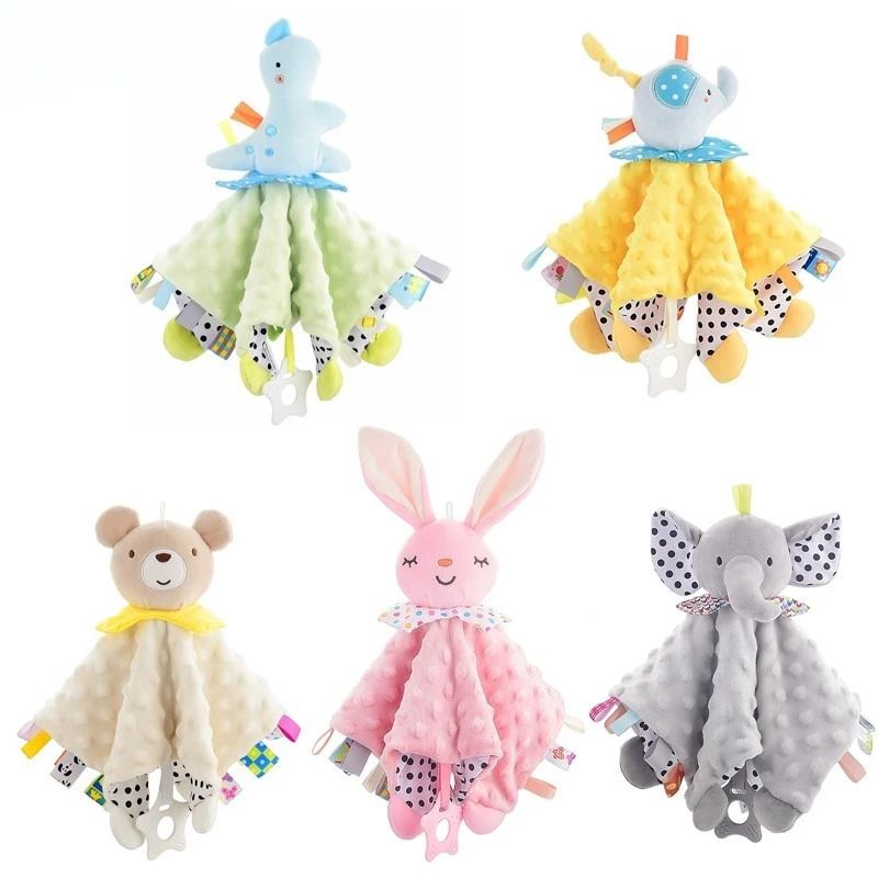 Muslin Baby Comfort Towel Cotton Comforter Blanket Soft Newborn Sleeping Dolls Kids Fashion Sleep Toy Soothe Appease Towel Bibs