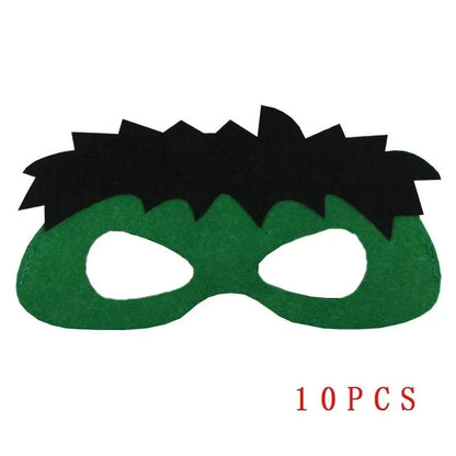 32/28/10 Pcs/Lot Superhero Mask Cosplay Christmas Halloween  Carnival Party Props  Birthday Felt  Masquerade