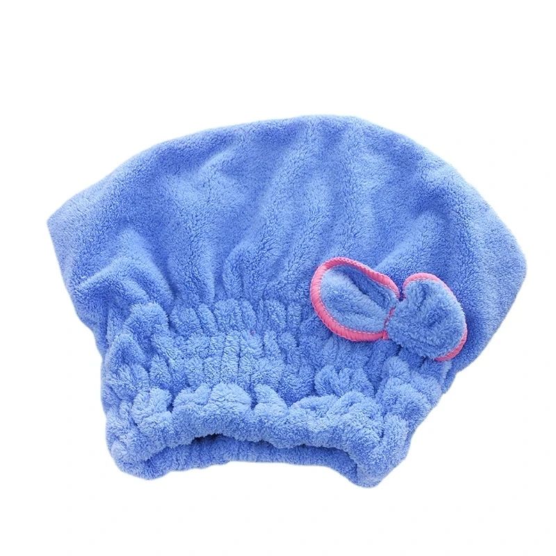 Microfibre Quick Hair Drying Bath Spa Bowknot Wrap Towel Hat Cap For Bath Bathroom Accessories Shower Cap for Women Hair Cap