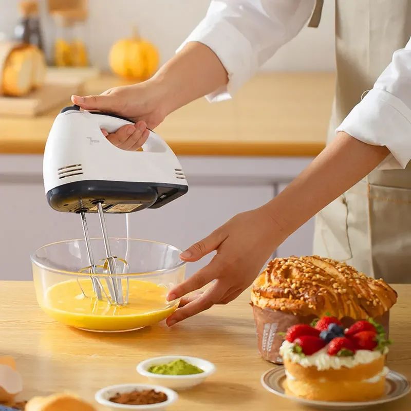 Handheld 7 Speed Automatic Electric Mixer Multi Functional for Food Egg Cream Cake Dough Mixing Baking Kitchen Home Use