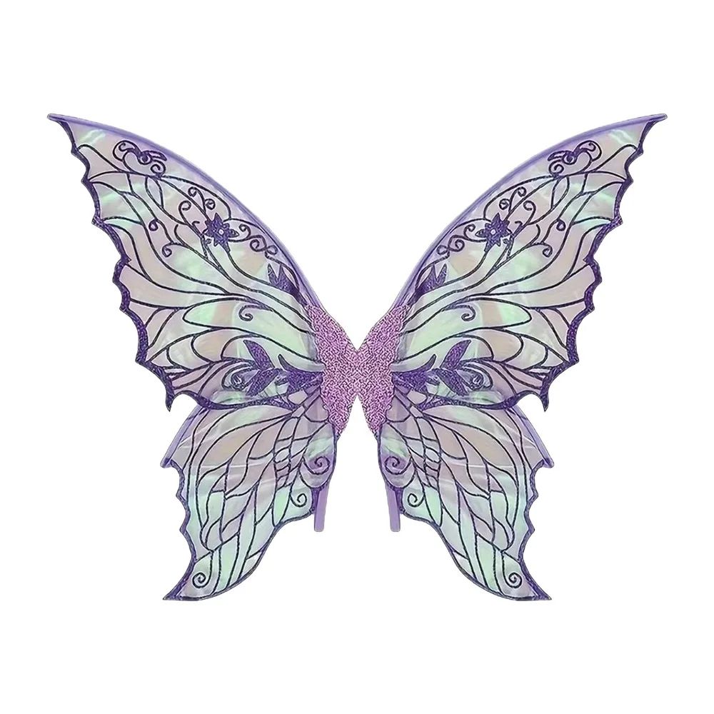 1PC Adults Fairy Wings Girls Sparkling Angel Wings Butterfly Costume Wings Halloween Costume Dress up Party Favor Christmas Gift