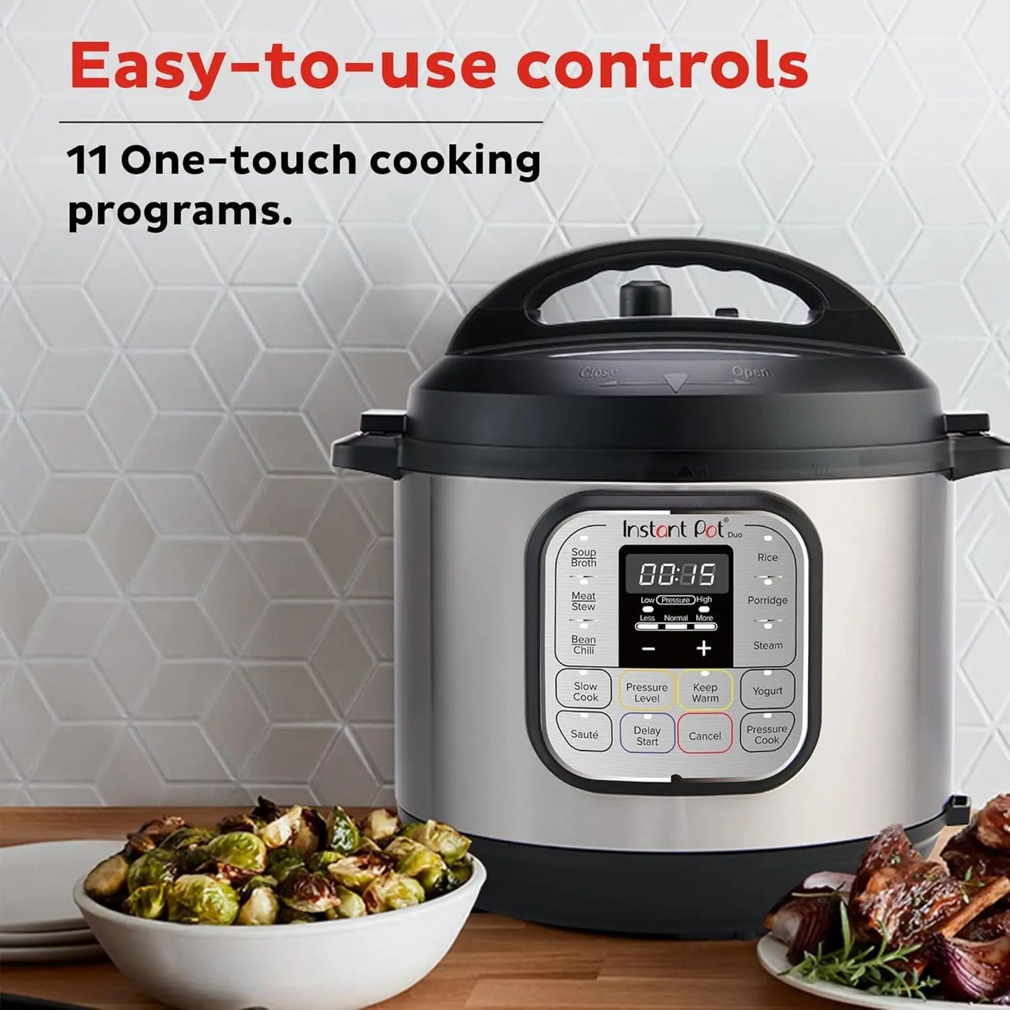 Panela de Pressão Elétrica Mini 7 em 1 Duo, Panela de Arroz Lenta, Vaporizador, Refogador, Iogurteira, Aquecedor e Esterilizador