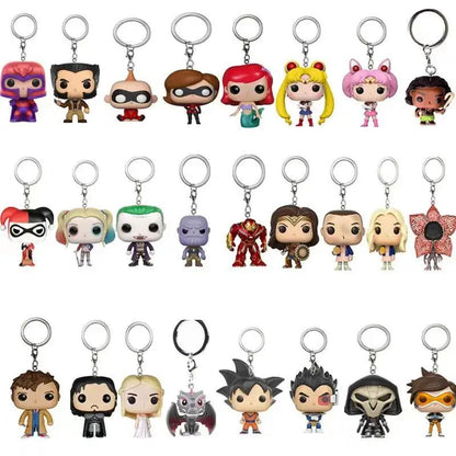 FUNKO Dumbo Stranger Toy Story 4 Capitã Marvel Goose Wall-E Eva Chaveiro Brinquedos Boneco de Ação Modelo Colecionável