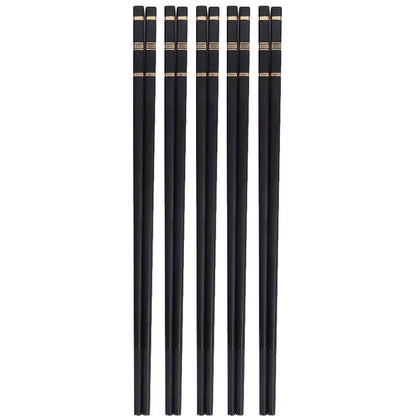 Metal Alloy Chinese Chopstick Reusable Non-slip Sushi Food Chop Sticks Japanese Korean Chopsticks Kitchen Tableware Accessories