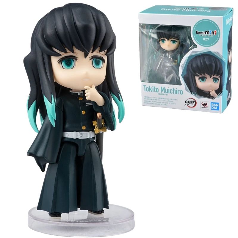 Em Estoque Original Bandai Figuarts Mini Demon Slayer Blade Fornalha Porta Anime Figura Q Versão Bonito Modelo Brinquedos