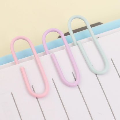 Portable Mini Color Paper Clips Metal Paperclips Binder For Paper Text Photo Cards Marking Clips Home Office Stationery