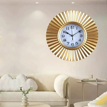 10 Inch Retro Home Wall Decoration Wall Clock Time Accurate Border Three-dimensional Hanging Quartz Clock for Decoration