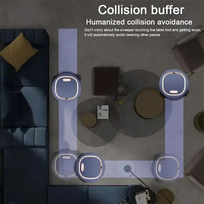 Xiaomi Smart Sweeping Robot Silent Vacuum Cleaner Sweep Mop Brush 3-in-1 Multi-function Intelligent Automatic Vacuum Cleaner