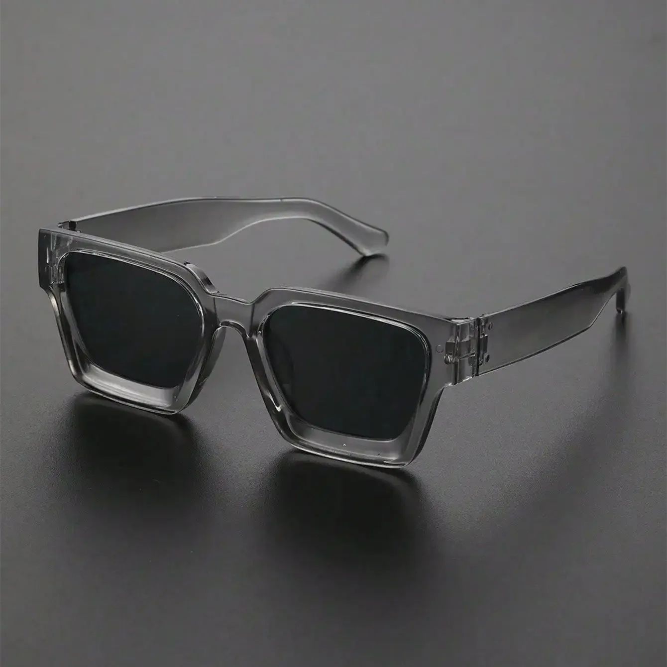 Retro Black Millionaire Shades Luxury Sunglasses 2025 For Men Designer Famous Brand Square Sun Glasses Man Women Sunglass