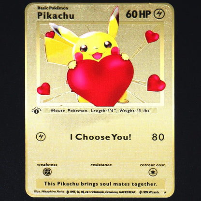 Pokémon 183200 Pontos Alto HP Cartas de Metal Douradas Pretas Inglês Francês Vmax Mega GX Coleção de Cards Charizard Pikachu Mewtwo