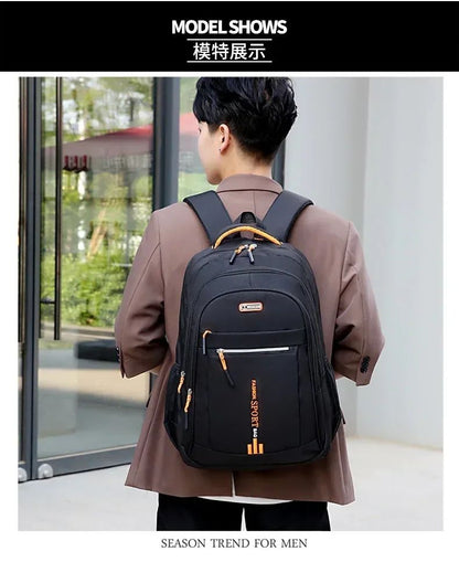 Men's Backpack Oxford Business Computer Bag Waterproof Backpack Leisure Travel Backpack High School Student Backpack For Man