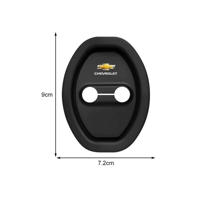 4 peças de silicone anticolisão protetor de fechadura de porta de carro para Chevrolet Colorado Cruze Captiva Malibu Trax Aveo Camaro