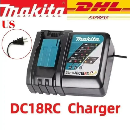 Bateria recarregável Makita 18V 6.0AH 9.0AH 100% original, bateria para ferramenta elétrica Makita BL1840 BL1830B BL1830B, carregador 18V