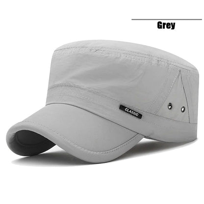 New Mens and Womens Flat Cap Venting Holes On The Military Academy Cadet Caps Fashionable Classic Outdoor Casual Sport Sun Hat