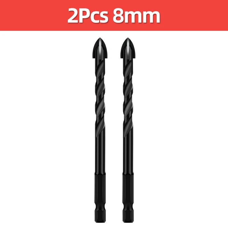 Cross Hex Tile Drill Bit For Glass Concrete Ceramic Tile Hole Opener Tunsten Carbide Hard Alloy Bits Set Tools 3 4 5 6 8 10 12mm