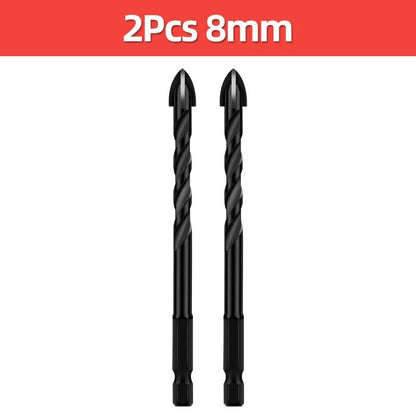 Cross Hex Tile Drill Bit For Glass Concrete Ceramic Tile Hole Opener Tunsten Carbide Hard Alloy Bits Set Tools 3 4 5 6 8 10 12mm