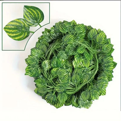 Artificial Green Ivy Leaf Rattan Creeper Leaves Vine Hanging Garland DIY Fake Fl