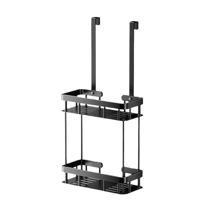 Cesto de Ducha Sem Furo | Cesto Organizador de Porta de Vidro para Banheiro | Suporte para Toalhas para um Espaço de Banho Conveniente