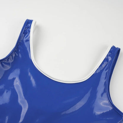 Anime Shark Swimsuit Cosplay Costume Leather Bodysuit Japanese Swimwear Role Play Nightwear Halloween Role Play Lingerie In Stoc