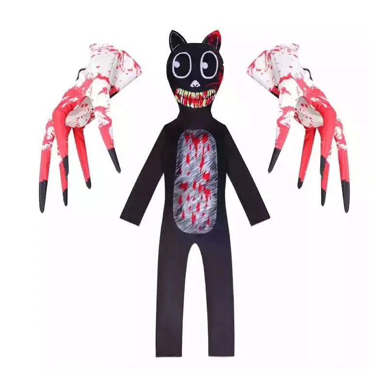 Halloween Costumes for Kids Siren Head Cosplay Bodysuit Boys Girls Anime Black Cat Character Fancy Dress Carnival Party Clothing