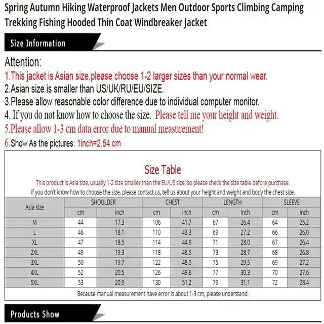 Capa de Chuva Impermeável de Pesca 2025 para Homens, Capa de Chuva para Ciclismo, Jaqueta Corta-Vento, Roupas de Montanhismo, Casaco de Primavera e Outono