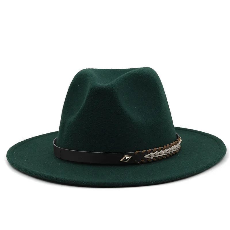 2025 Mulheres Homens Chapéu Panamá Fedora Aba Larga Proteção Solar Clássico Unissex Moda Chapéu Top para Festa Casamento Igreja