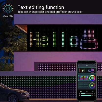 Smart LED Curtain Light APP Control RGB Dimmable DIY Pattern Music Ambient Lighting For Home Holiday Party Christmas Decoration
