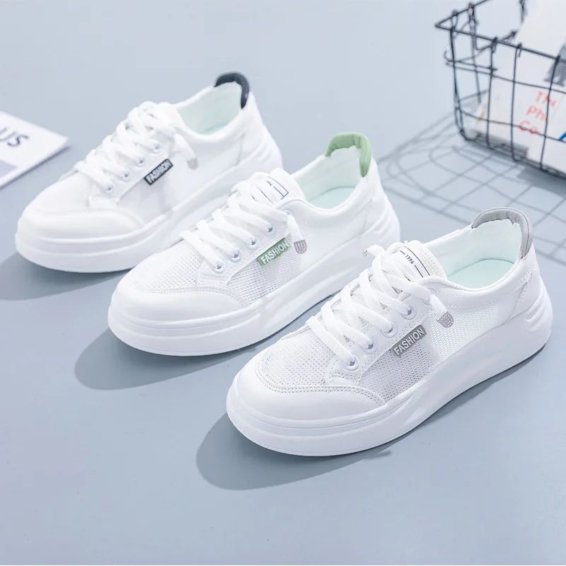 2024 White Tennis Athletic Woman Running Shoes Female Casual Sneaker Sports Comfortable Trend Loafers Skateboard Summer Leather