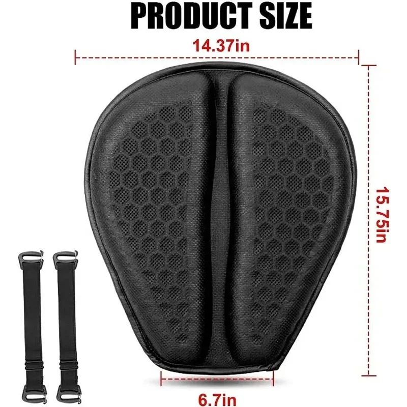 Almofada de Assento de Moto 3D Colmeia Antiderrapante Almofada de Gel de Moto Almofada de Assento de Alívio de Pressão para Moto Acessórios de Moto