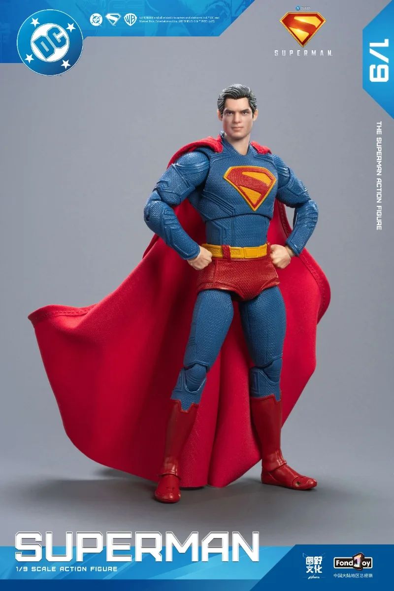 Fondjoy Novo Superman Lex Luthor 1/9 Boneco de Ação Versão Filme DC Novo Boneco Superman de Gunn Enfeites para Brinquedos e Presentes para Meninos