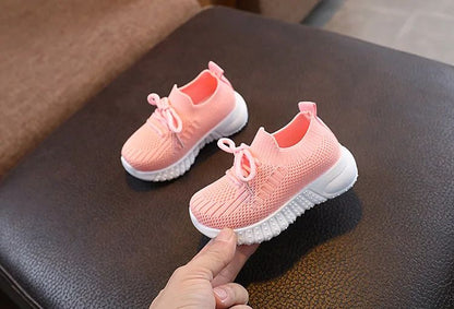 Children Sneakers Spring and Fall Casual Shoes Mesh Breathable Soft Bottom Kids Boys Girls Students Sport Running Tennis Shoes