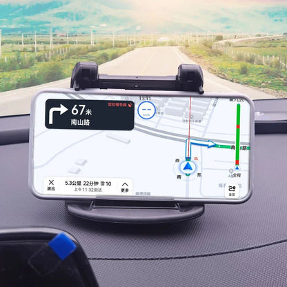 ??Car Mounted Panel Phone Holder - 360° Rotation Horizontal/Vertical Wheel GPS Support??