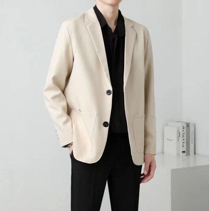 Brown Oversize Plus Big Size Jacket for Men Long Man Suits and Blazers Coats Fashionable Fashion 2025 New in Simple Breasted
