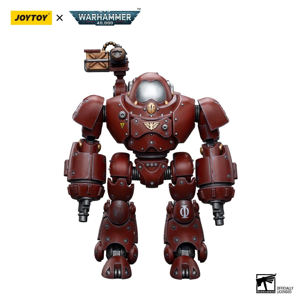 JOYTOY Warhammer 40k 1/18 Action Figures Mecha Adeptus Mechanicus Robô Kastelan com Explosor Pesado de Fósforo