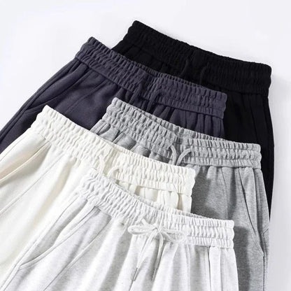 2024 Winter Girls Pants Snow Warm Solid Fleece Sweatpants Lady Korean Style Thicken Thermal High Waisted Straight Leg Trousers