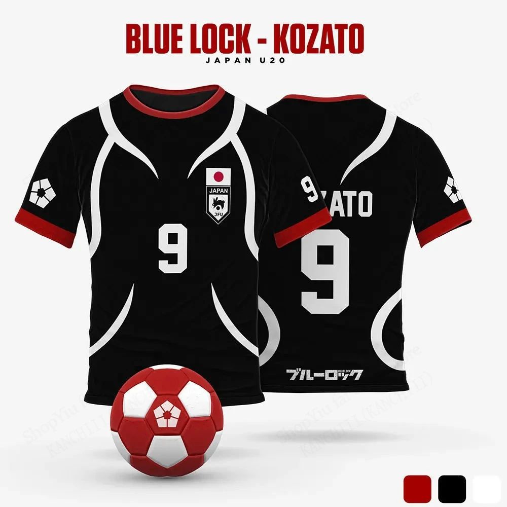 Men's anime Jersey Blue Lock Sae Itoshi cosplay 3D printed T-shirt for men and women fashion oversized short sleeved T-shirt